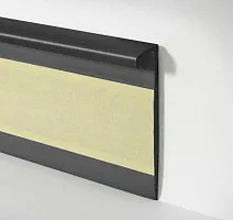 Плинтус ковровый без фурнитуры Dollken Tle-55 0110 (110/W225) Черный фото 2 | FLOORDEALER