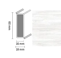 Плинтус Широкий плинтус Cubu flex life XL 60/19 Touch and style 2958 andersen фото 1 | FLOORDEALER