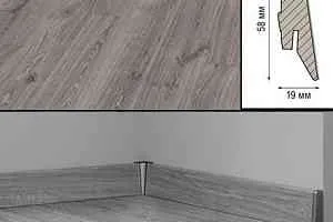 Плинтус Плинтус МДФ Kronotex ламинированный D3571 Плинтус ламинированный МДФ Kronotex Дуб Таймлесс серый фото  | FLOORDEALER