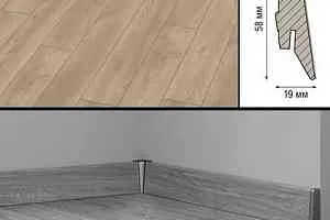 Плинтус Плинтус МДФ Kronotex ламинированный D4752 Плинтус ламинированный МДФ Kronotex Дуб светлый Марко фото  | FLOORDEALER